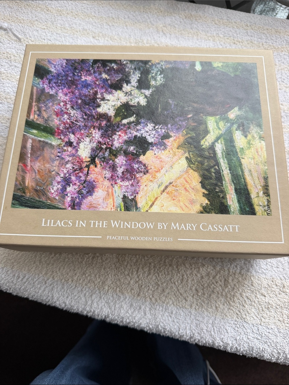 Peaceful Wooden Puzzles Lilacs in the Window Mary Cassatt Wood 100-249pc
